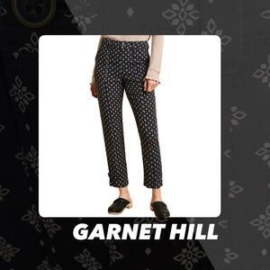 EUC Garnet Hill Geometric Print Utility Pants